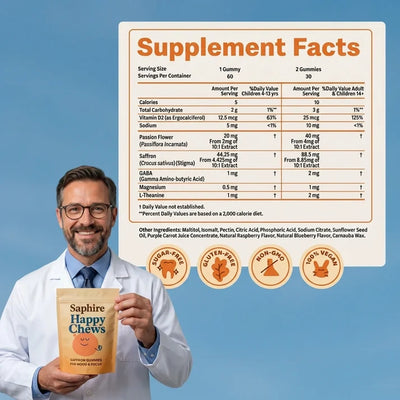 Natural Saffron Mood & Focus Support for Kids